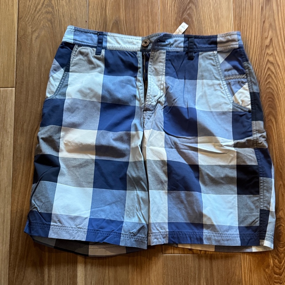 Lululemon Blue Checkered Shorts